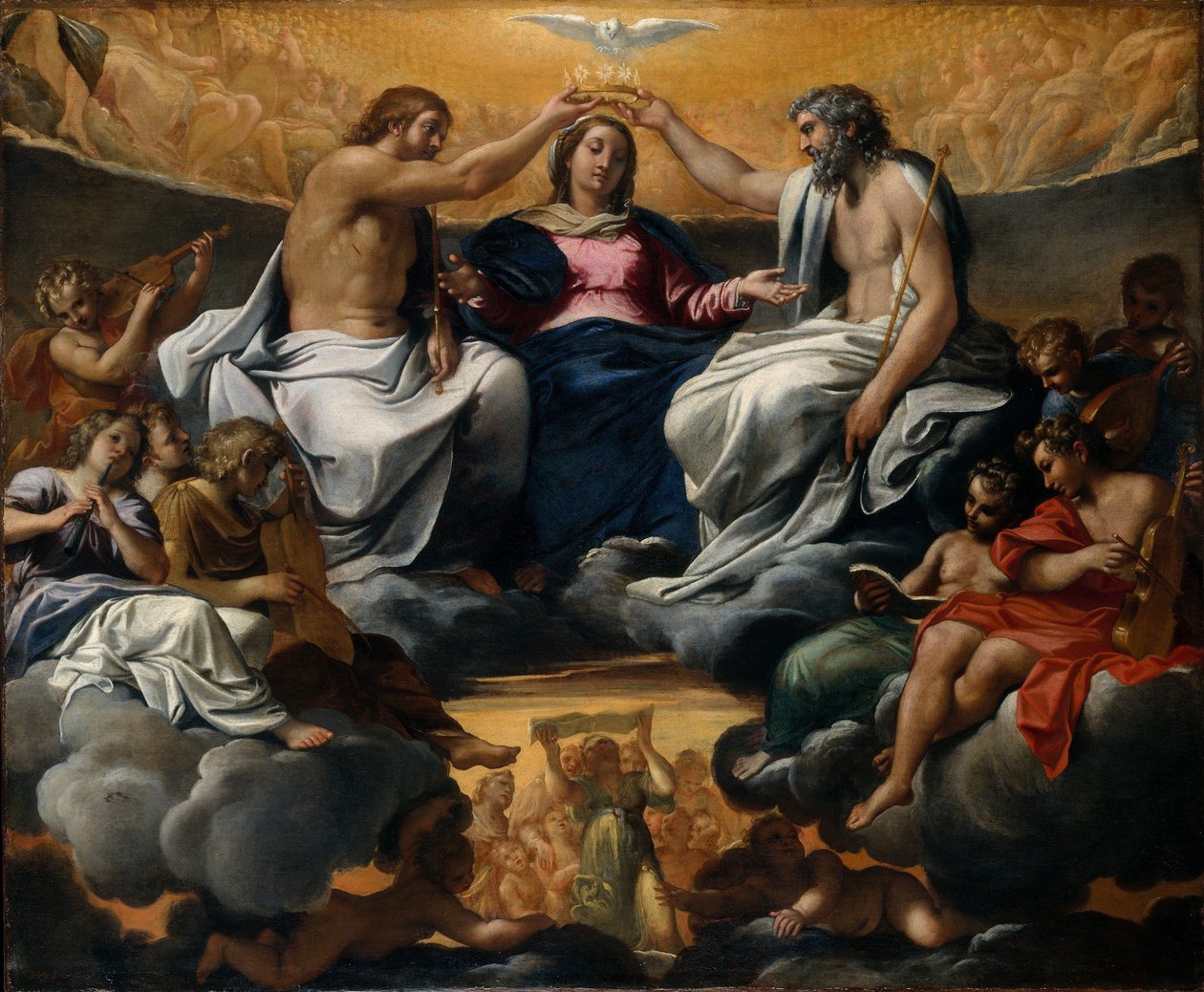 Koronacja Dziewicy autorstwa Annibale Carracci