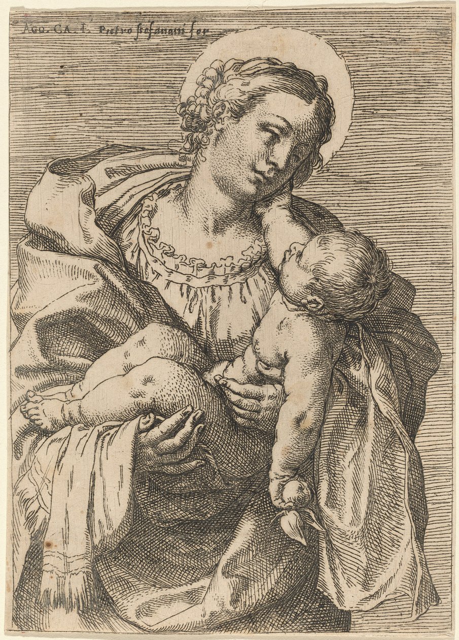 Madonna z Dzieciątkiem z Jabłkiem autorstwa Annibale Carracci