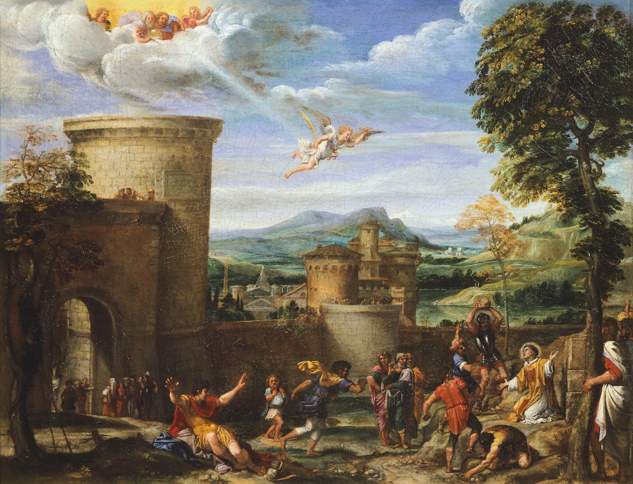 Męczeństwo św. Szczepana, ok. 1603-04 (olej na płótnie) autorstwa Annibale Carracci