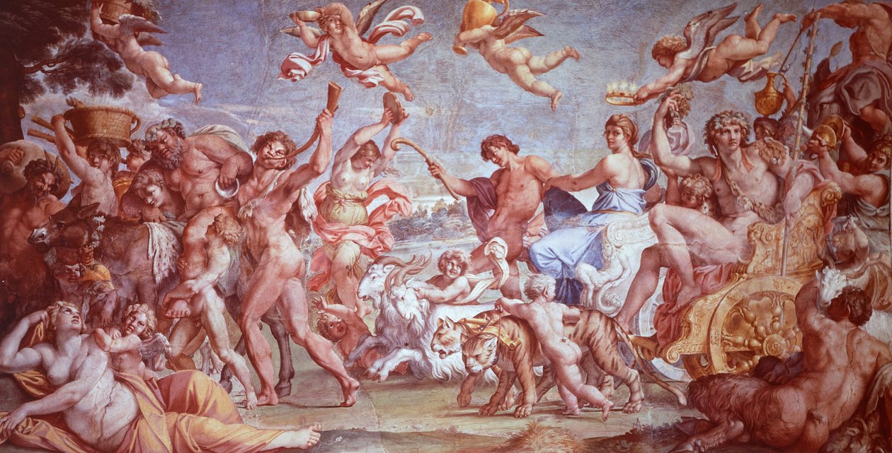 Triumf Bachusa i Ariadny autorstwa Annibale Carracci