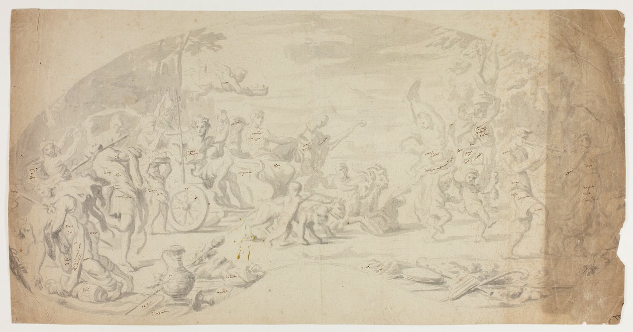 Triumf Bachusa i Ariadny autorstwa Annibale Carracci
