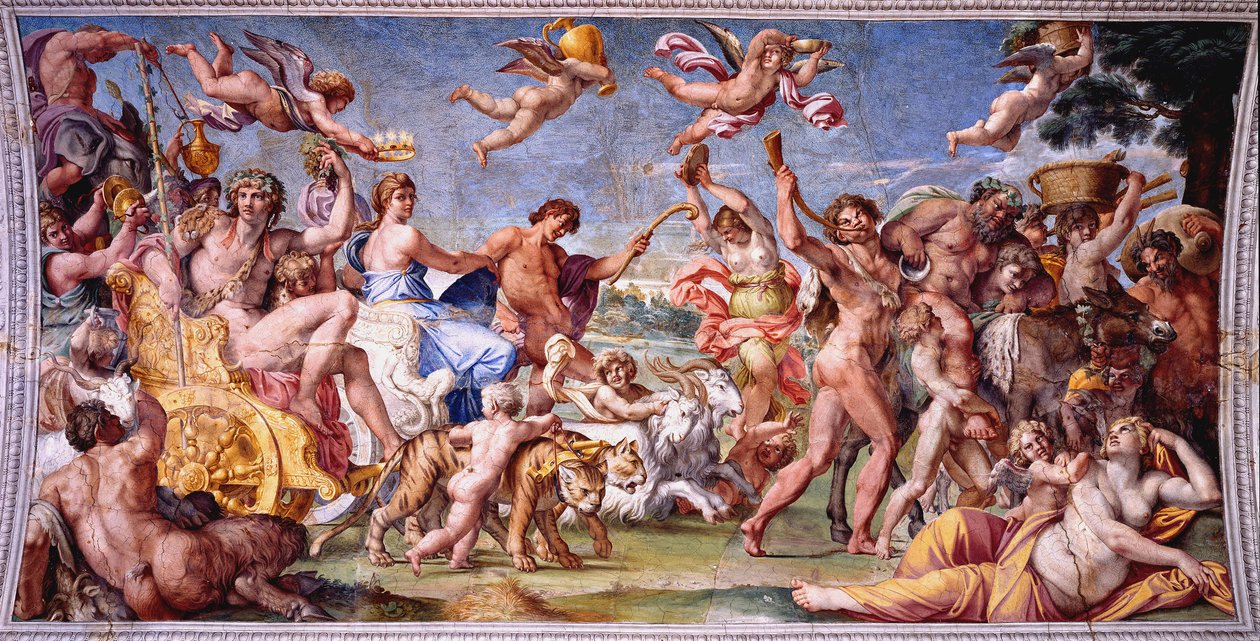 Triumf Bachusa i Ariadny autorstwa Annibale Carracci