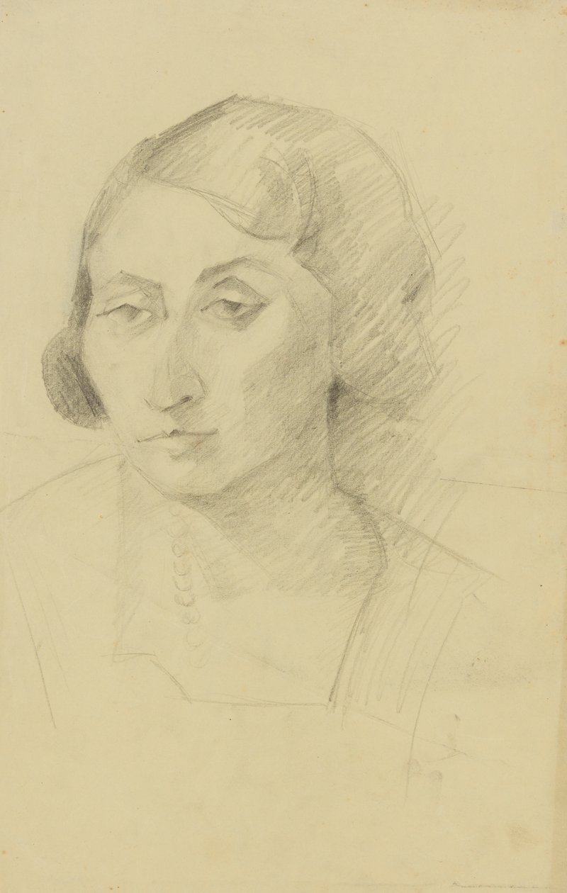 portret damy autorstwa Anny Dollschein