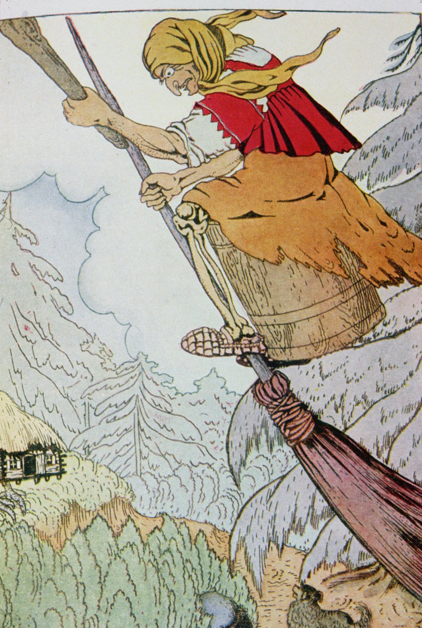 Epifania lub La Befana, anonimowa ilustracja włoska autorstwa Unbekannt Unbekannt