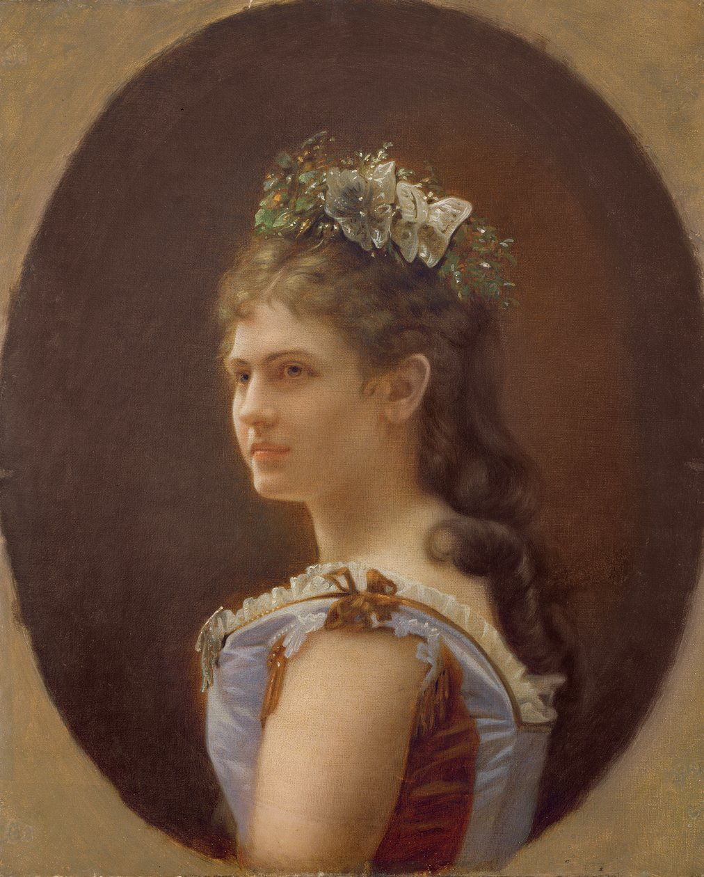 Katharina Schratt, kochanka cesarza Franciszka Józefa Austrii, 1880 autorstwa Unbekannt Unbekannt