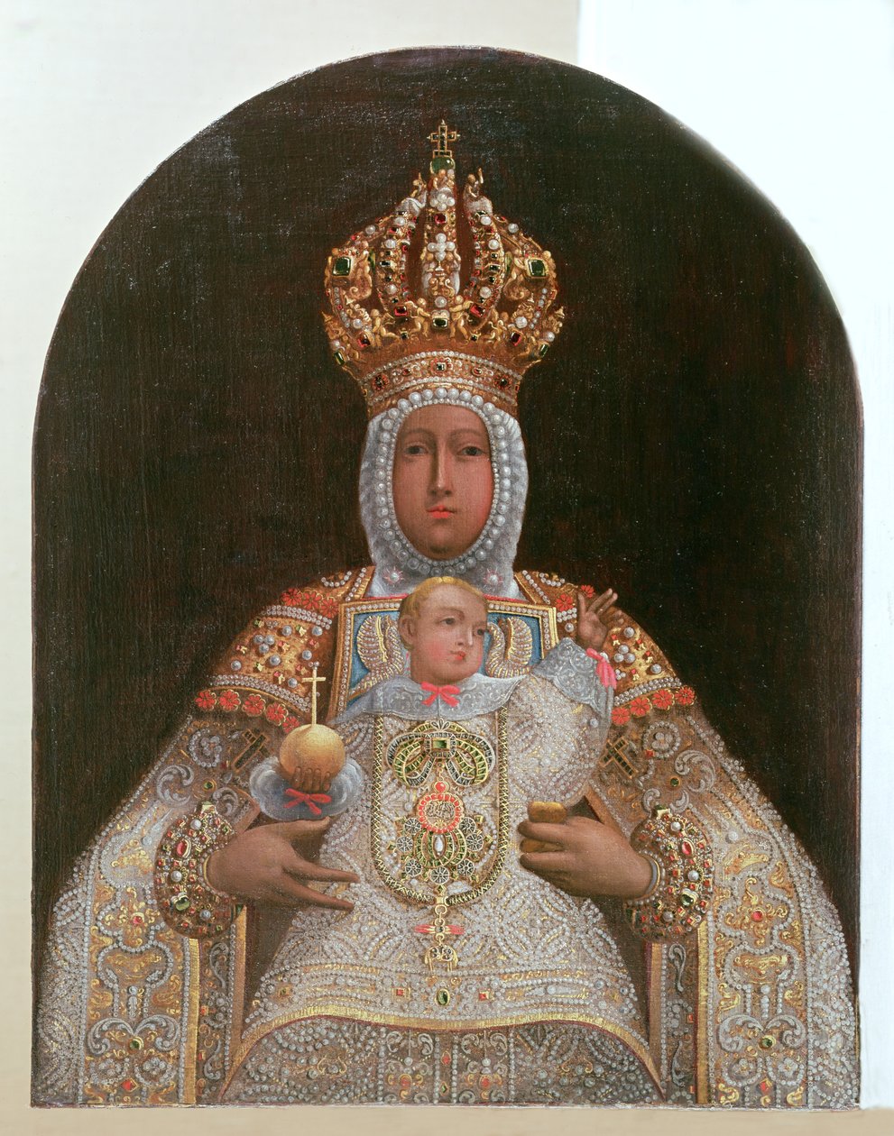 Madonna z Dzieciątkiem, Szkoła Cusco autorstwa Unbekannt Unbekannt