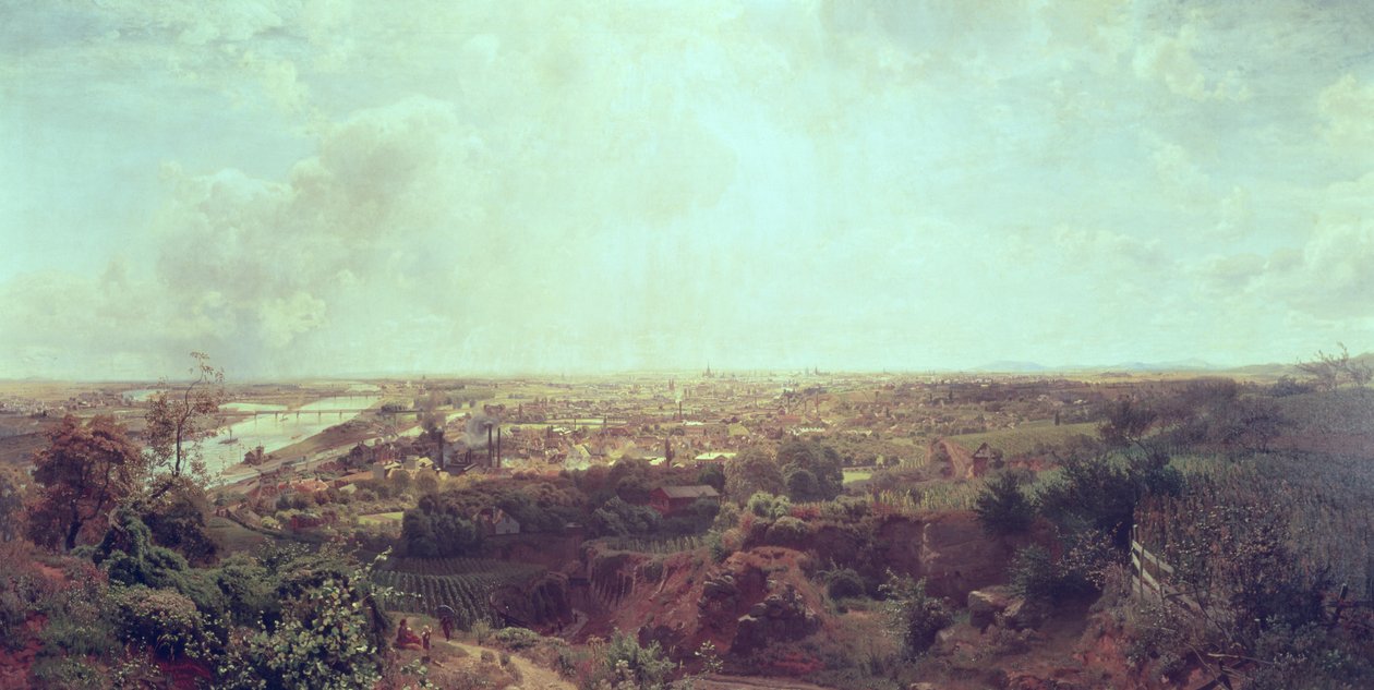 Panoramiczny widok na Wiedeń, ok. 1870 r. autorstwa Unbekannt Unbekannt