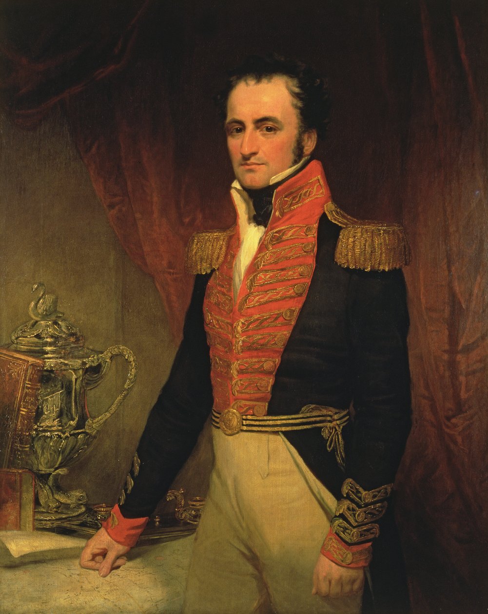 Portret admirała Sir Jamesa Stirlinga (1791-1865), pierwszego gubernatora Australii Zachodniej 1829-39, c.1833 autorstwa Unbekannt Unbekannt