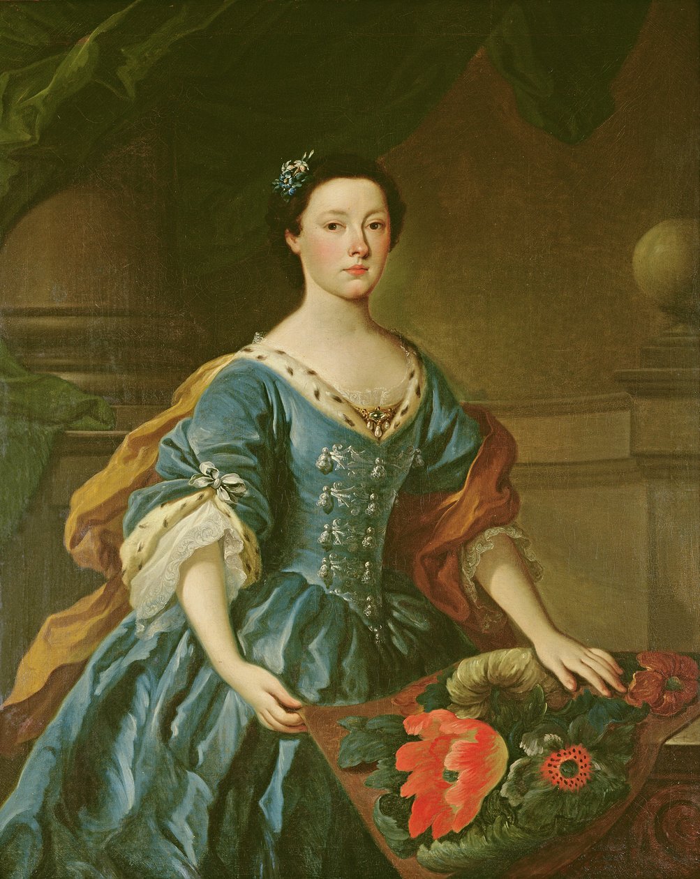 Portret Jane Allgood, ok. 1745-50 autorstwa Unbekannt Unbekannt