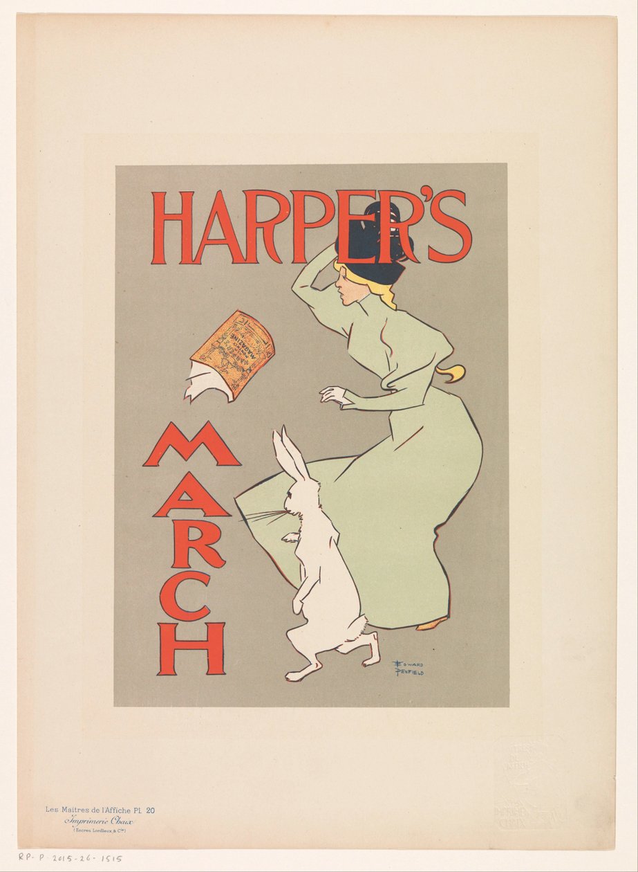 Reklama marcowego wydania Harper