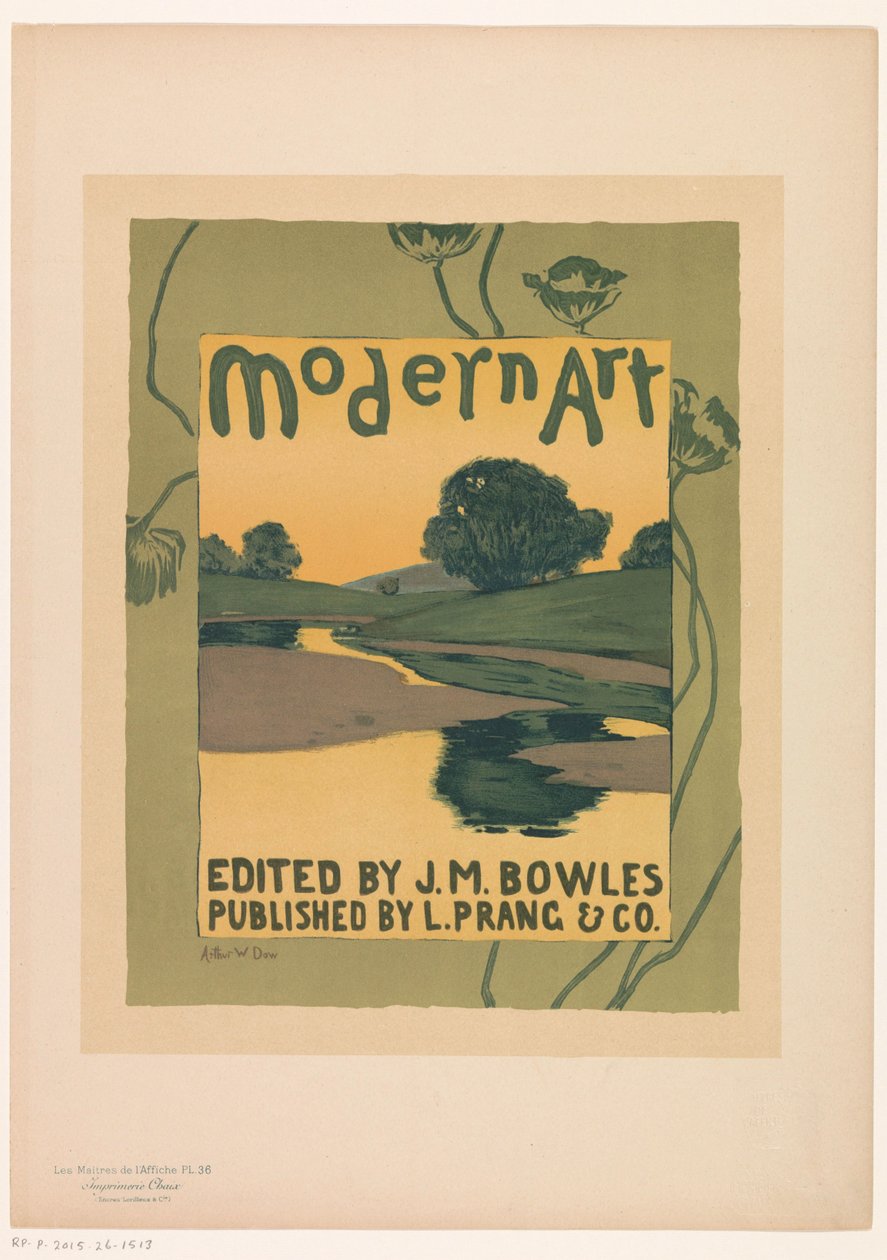 Reklama magazynu Modern Art tijdschrift Les Maîtres de l
