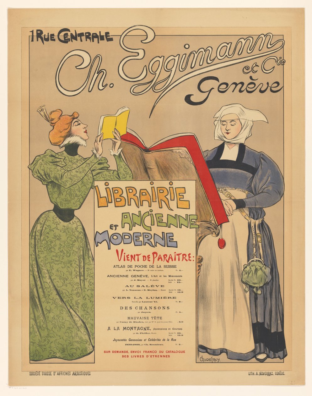 Plakat wydawcy Ch. Eggimann et Cie w Genewie autorstwa Anonymous