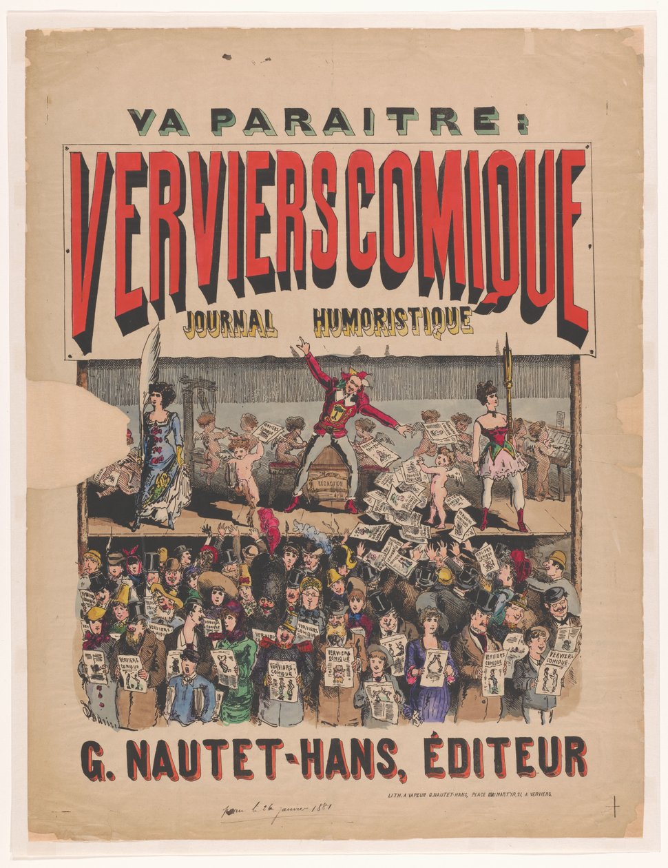 Plakat do magazynu Verviers Comique Journal Humoristique autorstwa Anonymous