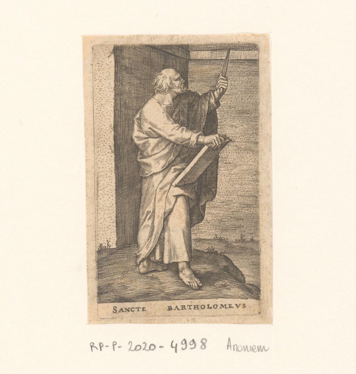 Apostoł Bartłomiej Sancte Bartholomew (tytuł na obiekcie) Apostołowie (tytuł serii) autorstwa Anonymous