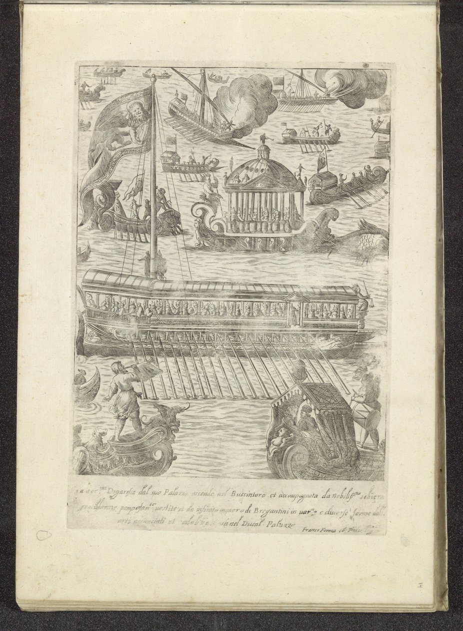 Bucintoro en andere schepen te Venetië Scenes uit het Venetiaanse leven (tytuł serii) Habiti d