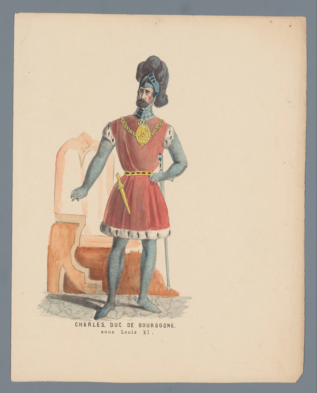 Karola. Książę Burgundii. pod Ludwikiem XI (tytuł na obiekcie) autorstwa Anonymous
