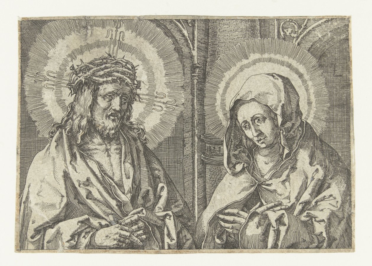 Chrystus i Maryja autorstwa Anonymous