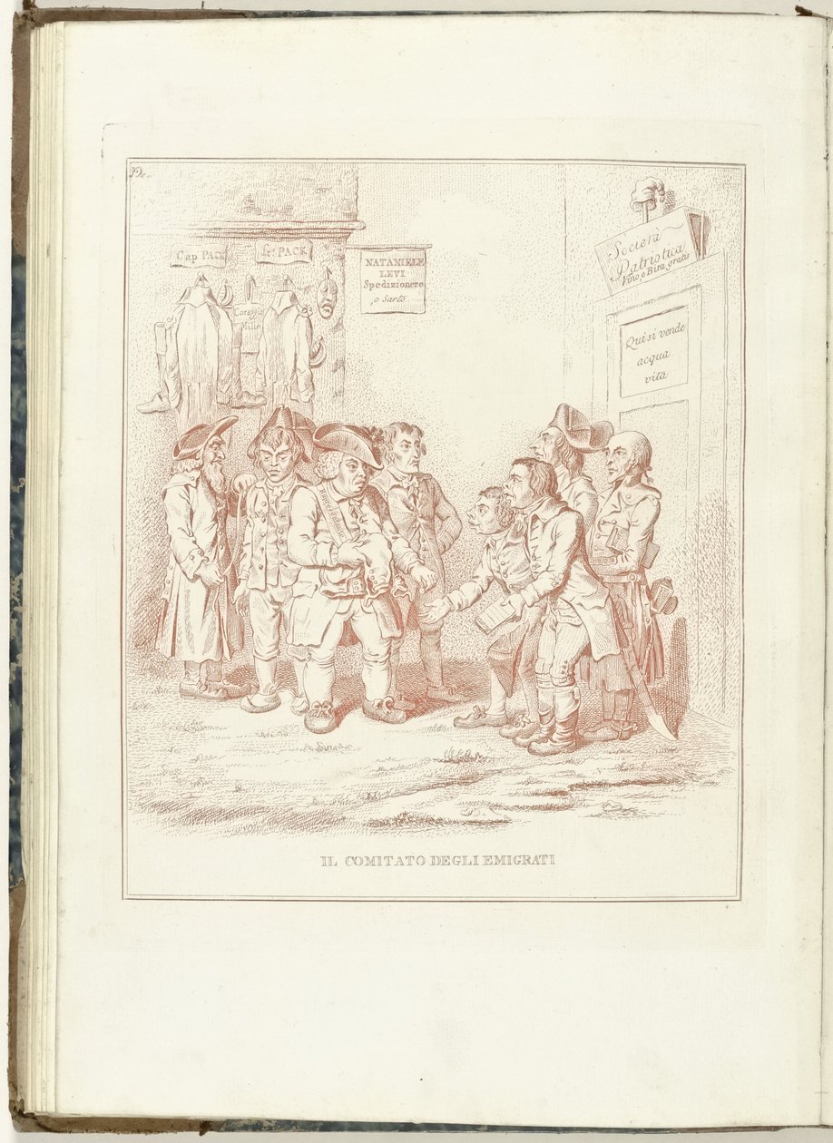 Comité voor Uitgewekenen, 1795 Komitet Emigrantów (tytuł na przedmiocie) Hollandia Regenerata (włoska kopie) (tytuł serii) Odrodzenie Holandii: spechio do wszystkich odrodzonych ludów (tytuł serii na obiekcie) autorstwa Anonymous