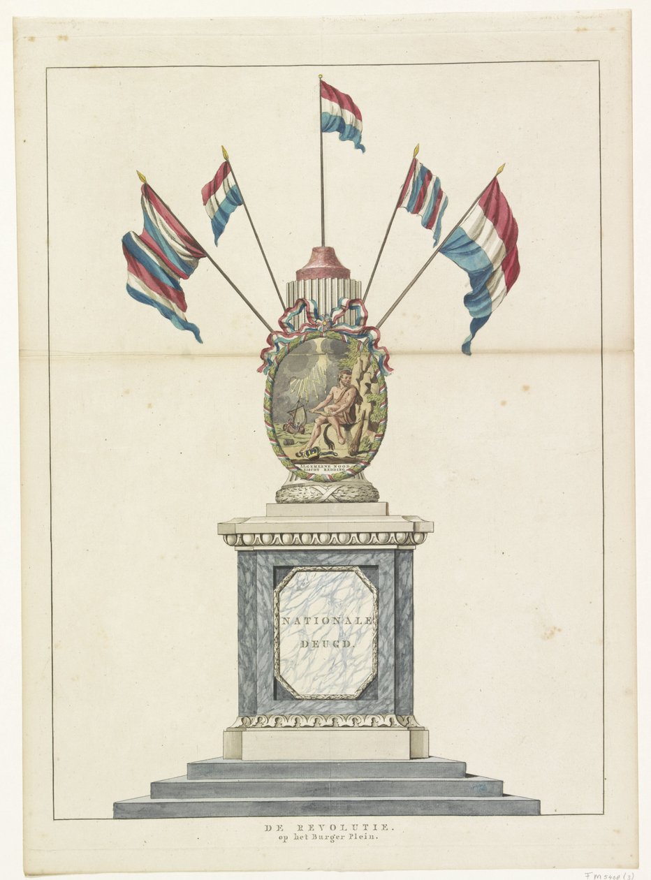 Rewolucja, dekoracja na Place Royale, 1795 The Revolution, Op 