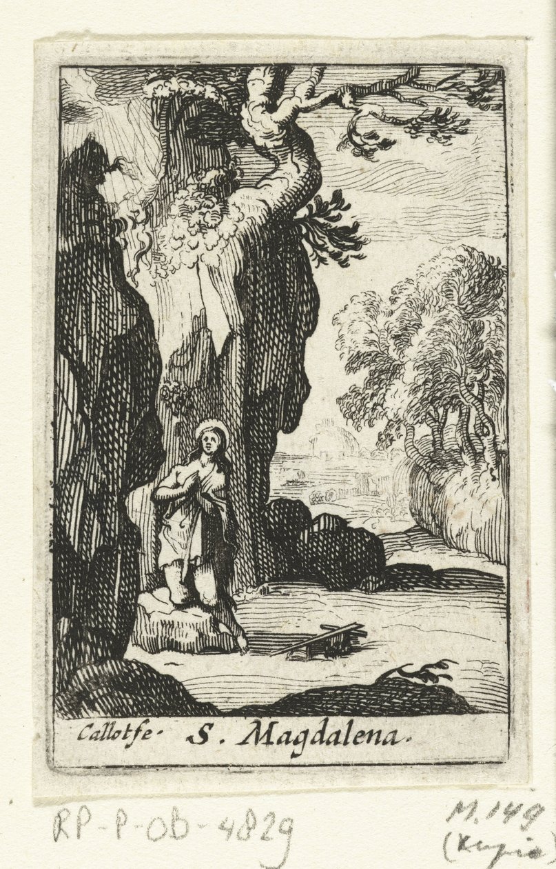 Skruszona Maria Magdalena S. Magdalena (tytuł na obiekcie) Święci Pokutnicy (tytuł serii) autorstwa Anonymous