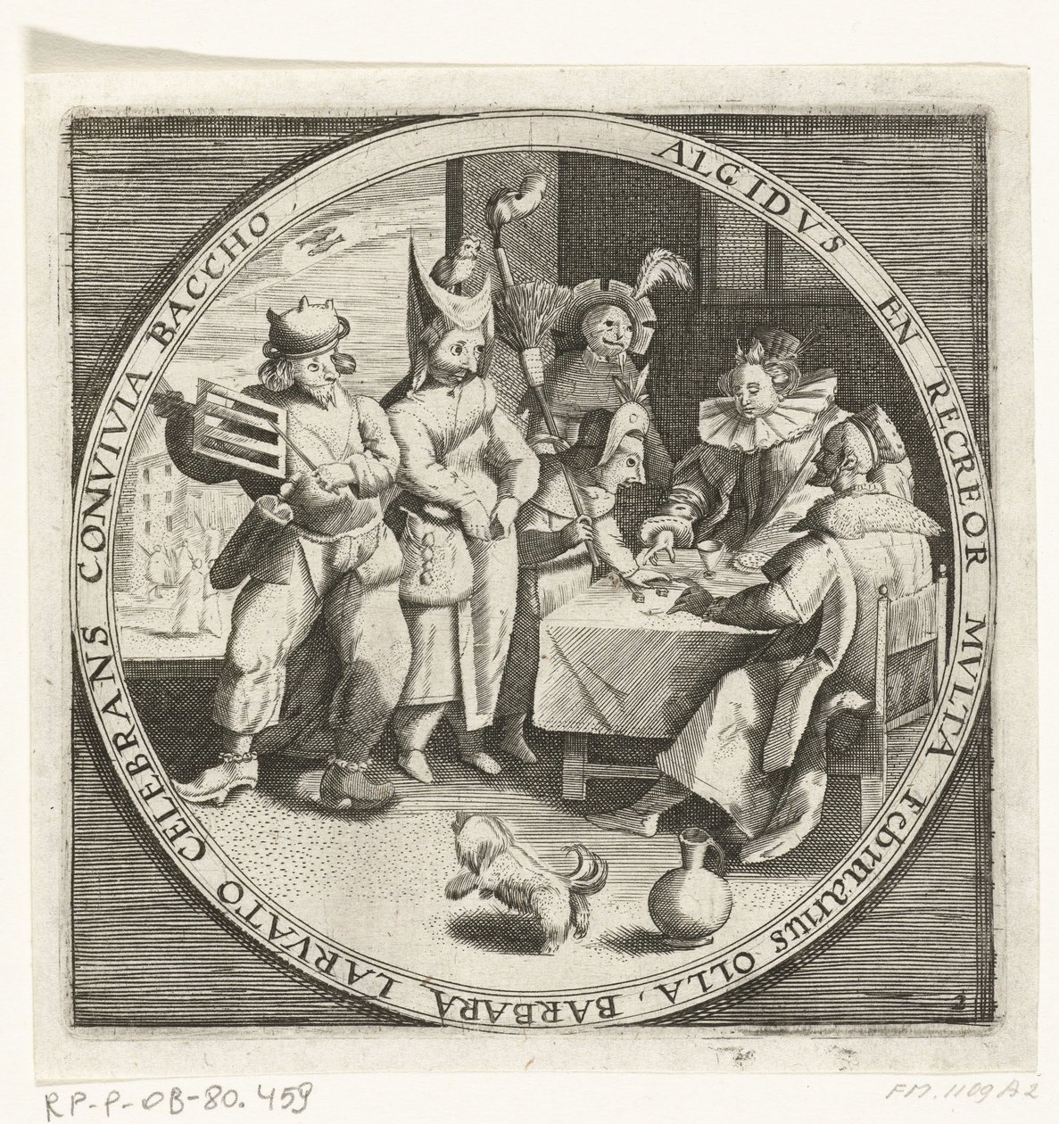 W dniu lutowym, Vastenavond, ok. godz. 1600 De twaalf maanden van het jaar verbeeld in scènes uit het volksleven (tytuł serii) Schematy 12 miesięcy z ich operacjami i ich zastosowaniem do znaków zodiaku, podzielone na cztery części roku (tytuł serii na obi autorstwa Anonymous