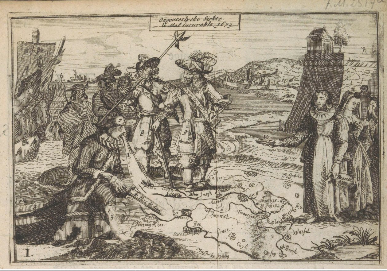 Choroba nieuleczalna, 1673 Choroba nieuleczalna / le Mal nieuleczalna. 1673 (tytuł na obiekcie) autorstwa Anonymous
