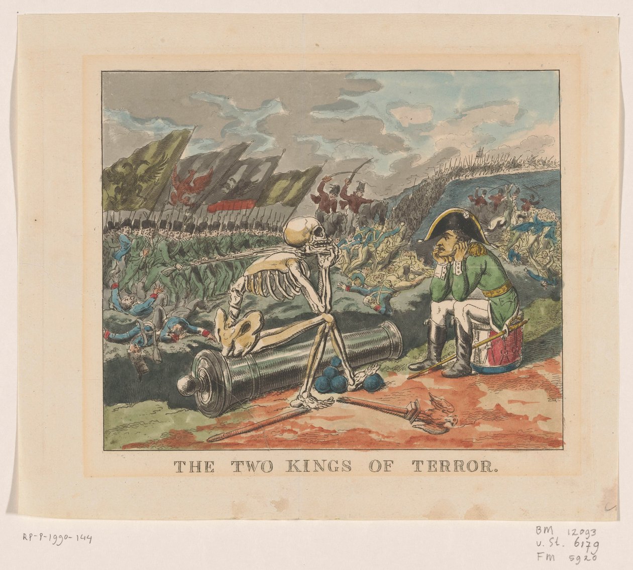 Dwaj królowie terroru, 1813 Dwaj królowie terroru (tytuł na obiekcie) autorstwa Anonymous
