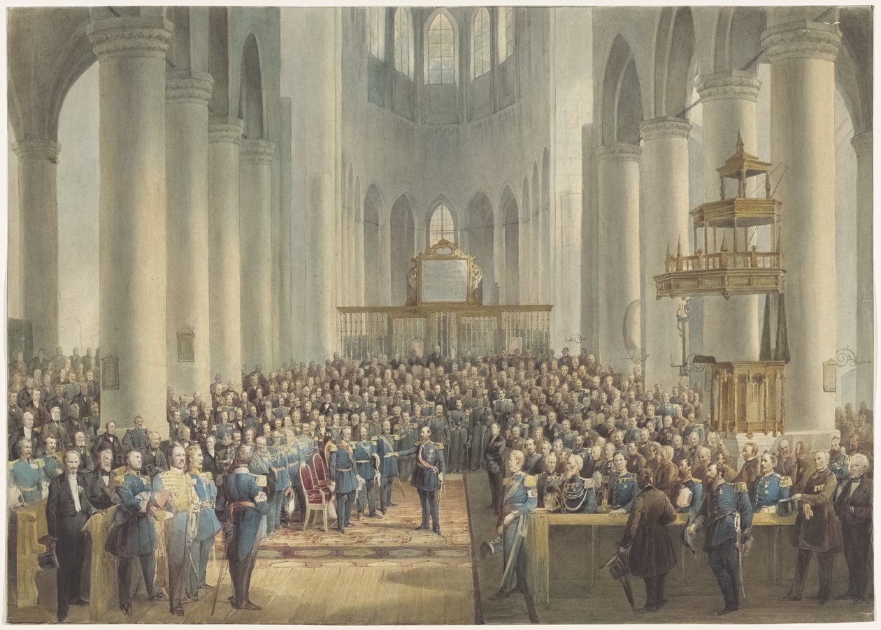 Uroczystość ku czci weteranów z lat 1813-1815, 1865 autorstwa Anonymous