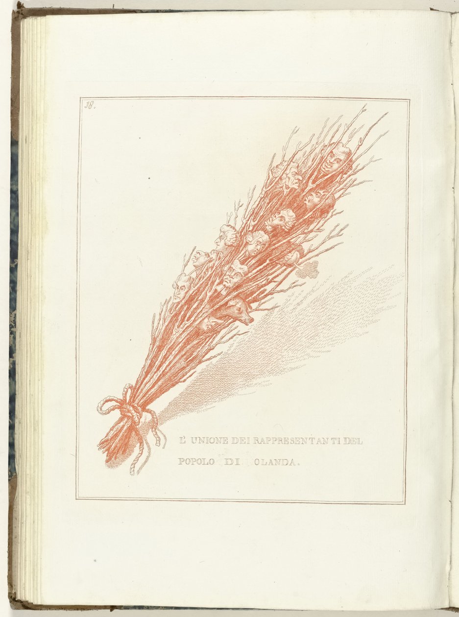 Gesel van de Provisionele Representanten van het Volk van Holland, 1795 Związek Przedstawicieli Ludowych Holandii (tytuł na przedmiocie) Hollandia Regenerata (włoska kopie) (tytuł serii) Odrodzenie Holandii: lustro dla wszystkich narodów autorstwa Anonymous
