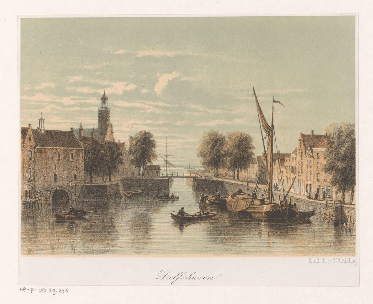 Widok Delfshaven autorstwa Anonymous