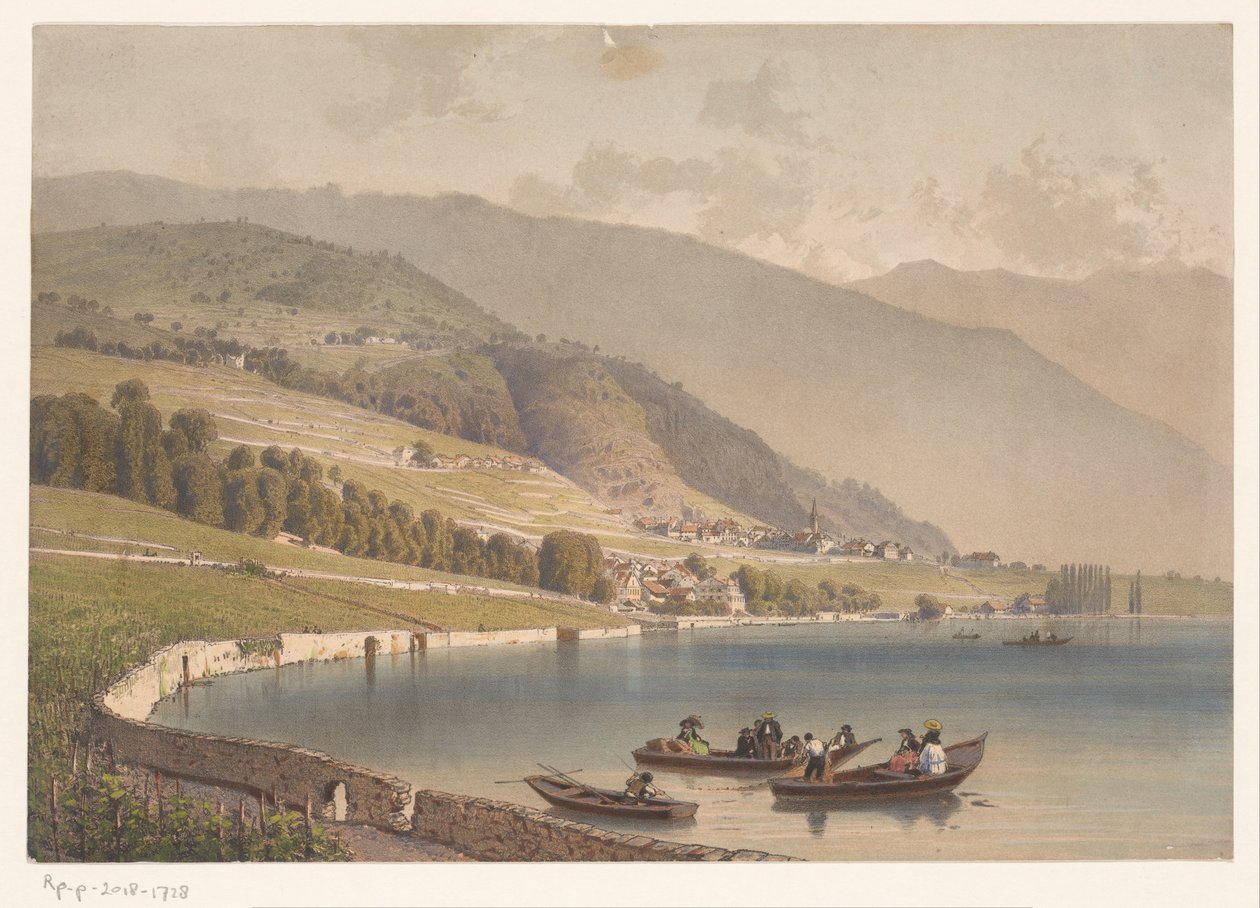 Widok kościoła Montreux autorstwa Anonymous