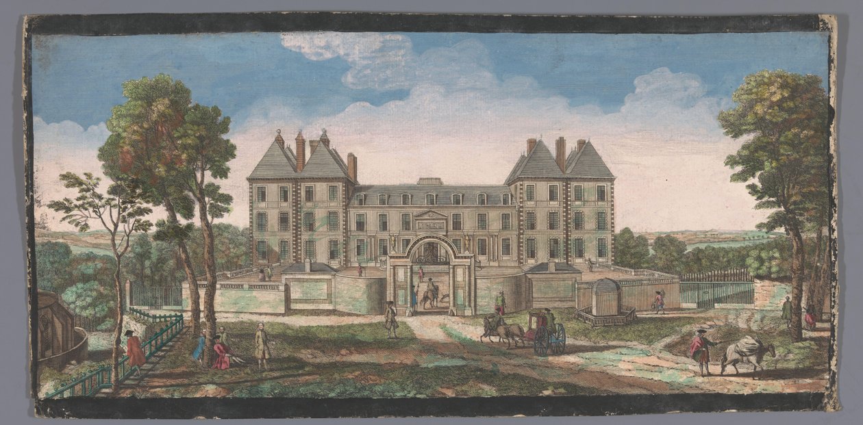 Widok na Château de Saint-Maur Vûe du Chateau Royal de Saint Maur (tytuł na obiekcie) autorstwa Anonymous