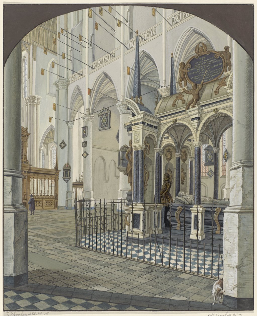 Grób Wilhelma I, księcia Orańskiego, 1623 autorstwa Anonymous