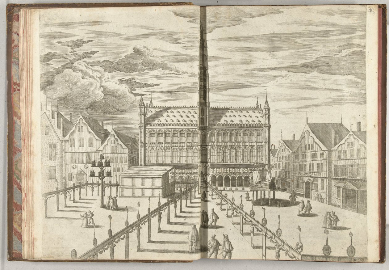 Grote Markt z Galerią Sław, 1594 autorstwa Anonymous