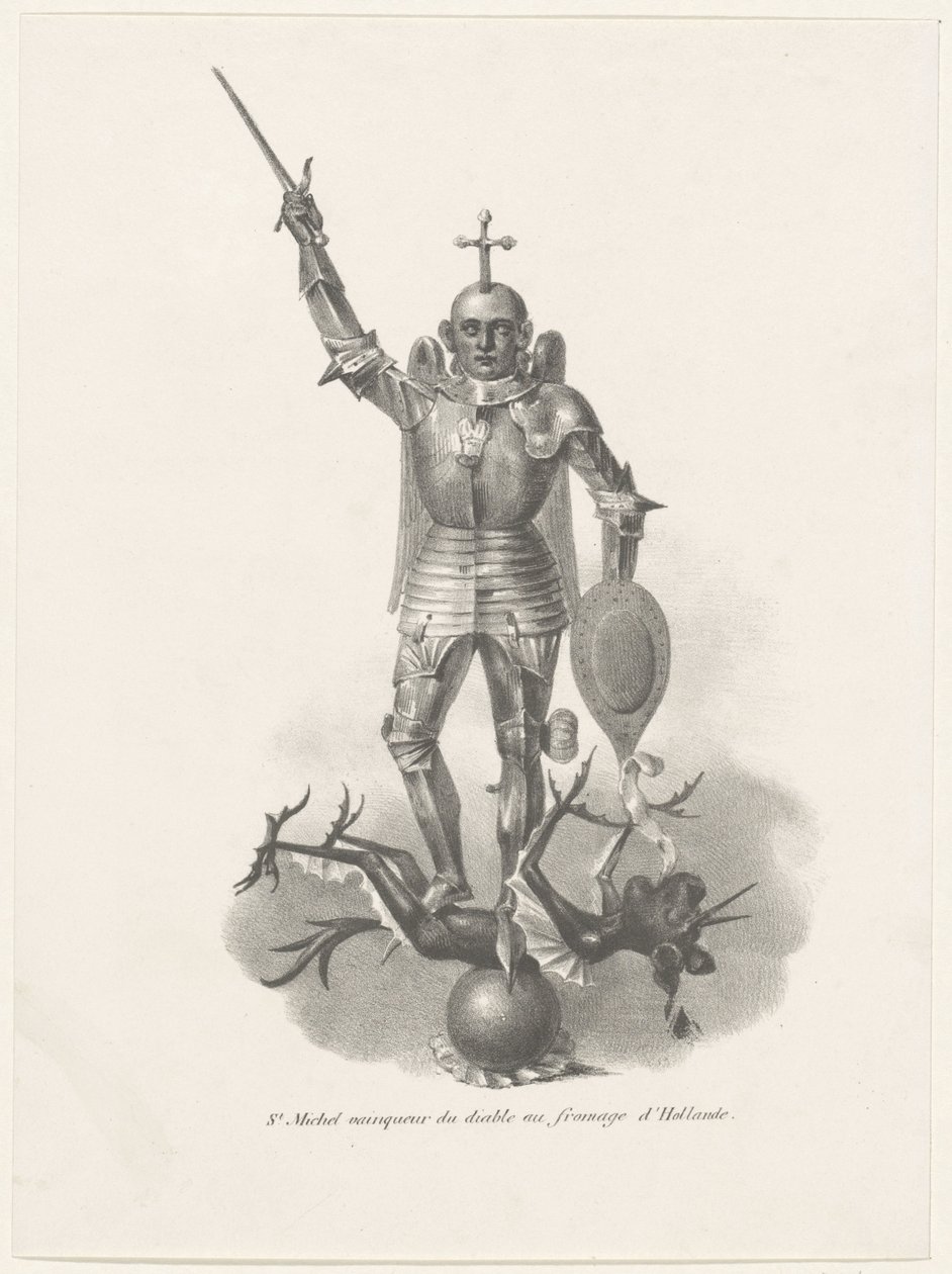 Święty Michał podbijający Diabła Serem Holenderskim, 1830 St. Michel vainqueur du diable au fromage d