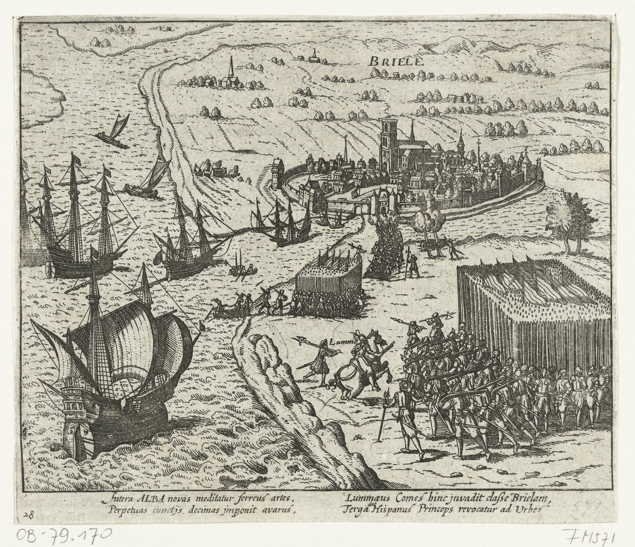 Zdobycie Den Briel przez żebraków wody, 1572 autorstwa Anonymous