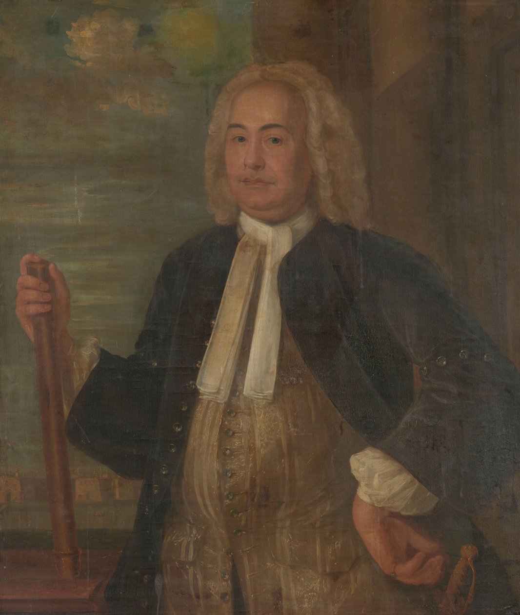 Johannes Thedens (1741-1743) Portret Johannesa Thedensa, gubernatora generalnego Holenderskiej Kompanii Wschodnioindyjskiej autorstwa Anonymous