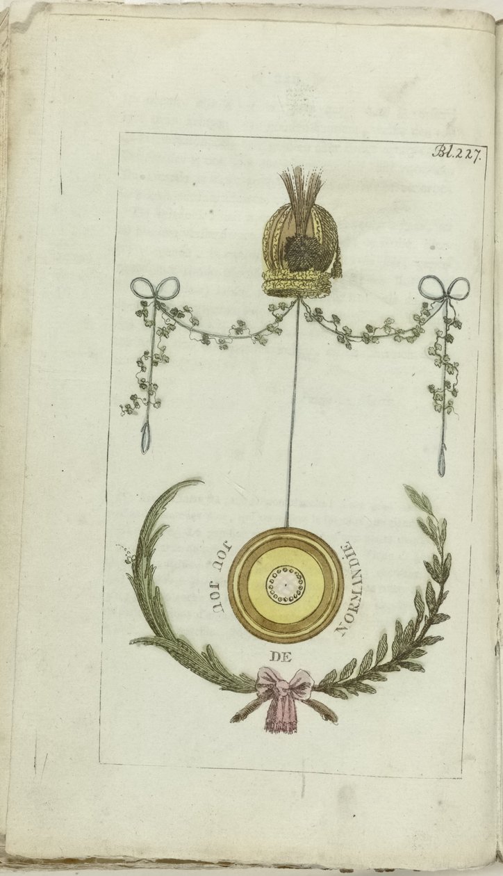 Gabinet Mody i Smaku 1791, s. 227: Jou jou de Normandie autorstwa Anonymous