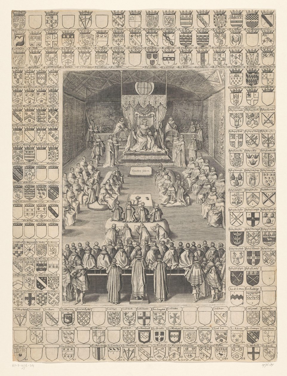 Karol I otwiera sesję parlamentu, 1628 autorstwa Anonymous