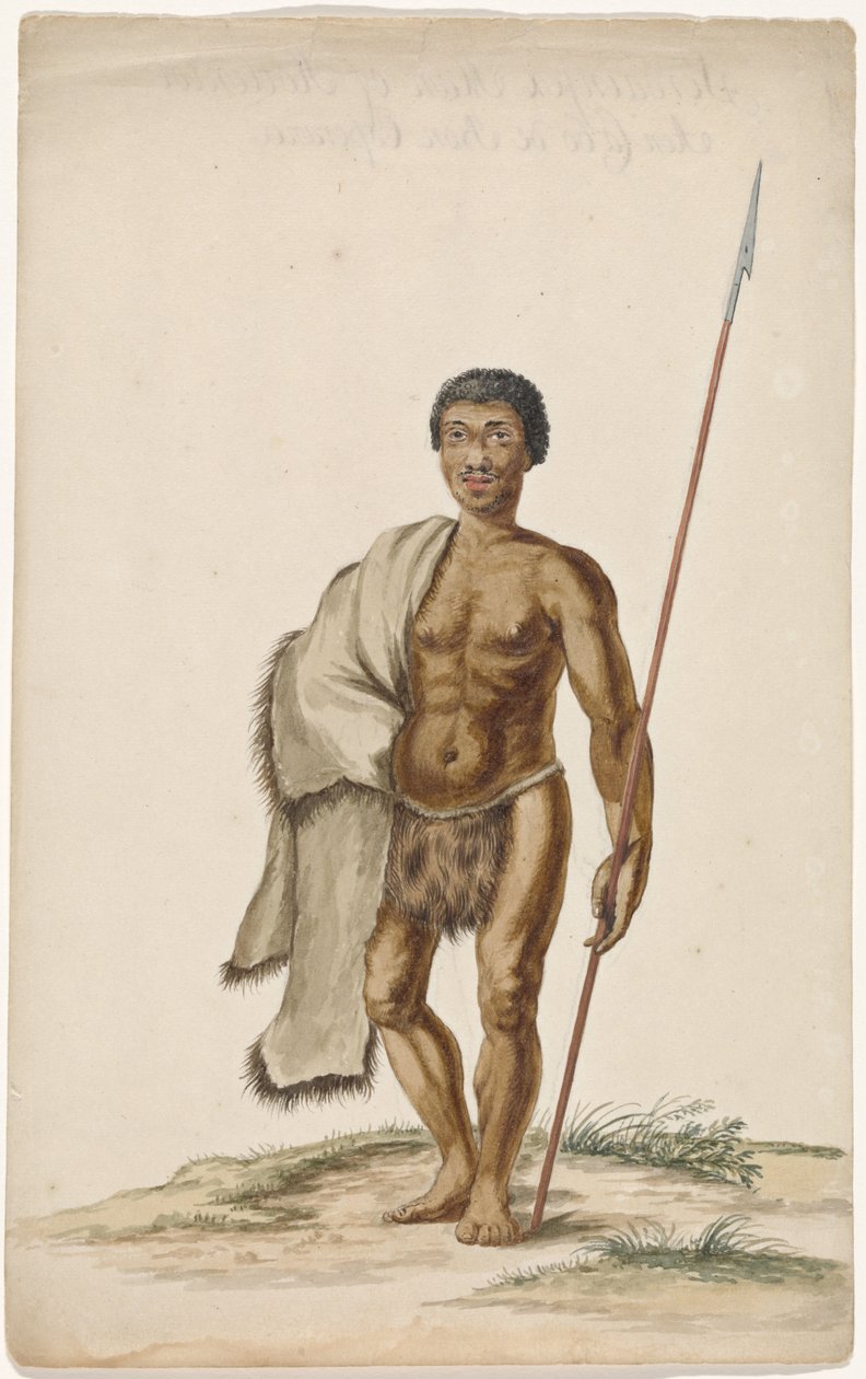 Khoikhoiman z assegai autorstwa Anonymous