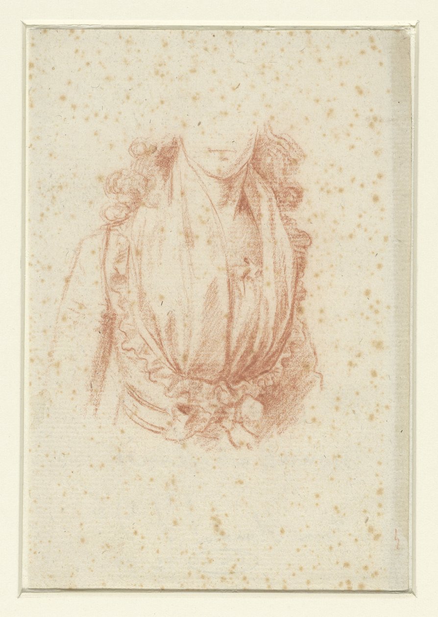Studium kostiumowe do portretu Madame Moreau autorstwa Anonymous