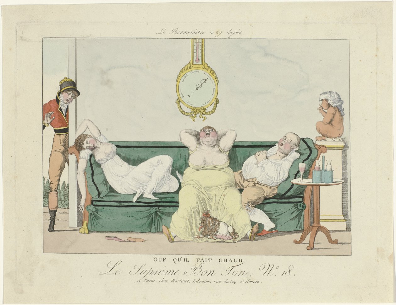 Le Supreme Bon Ton, 1800-1815, nr 18: Jest gorąco autorstwa Anonymous