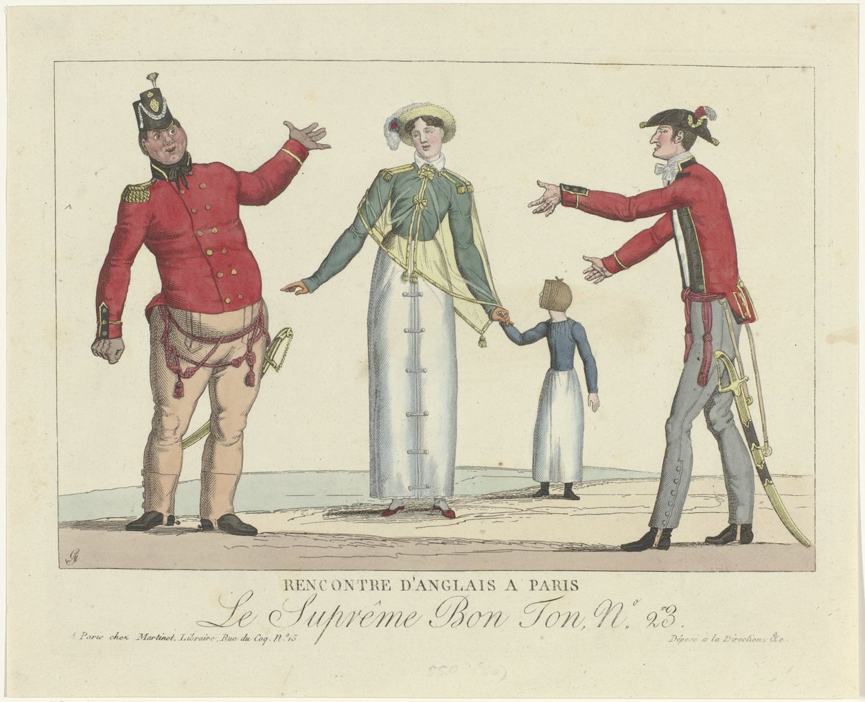 Le Suprême Bon Ton, 1800-1815, nr 23: angielskie spotkanie w Paryżu autorstwa Anonymous