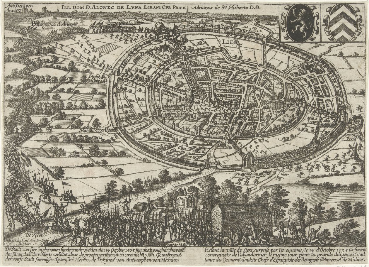 Lier zdobyty i opuszczony przez armię Stanów Zjednoczonych, 1595 autorstwa Anonymous