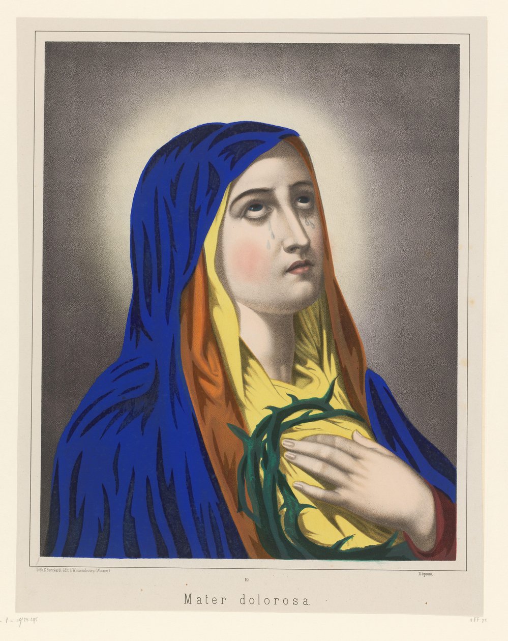 Maria als Mater Dolorosa Mater Dolorosa (tytuł na obiekcie) autorstwa Anonymous