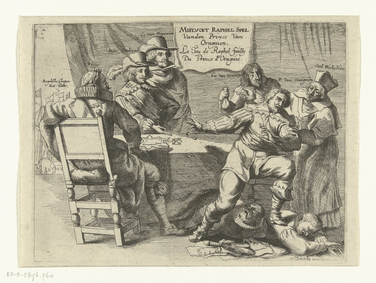 Nieudana gra w Schenkenschans, 1635-1636 Failed Raphael Game Van den Prince van Oragnien / Le Jeu de Raphel failly Du Prince d