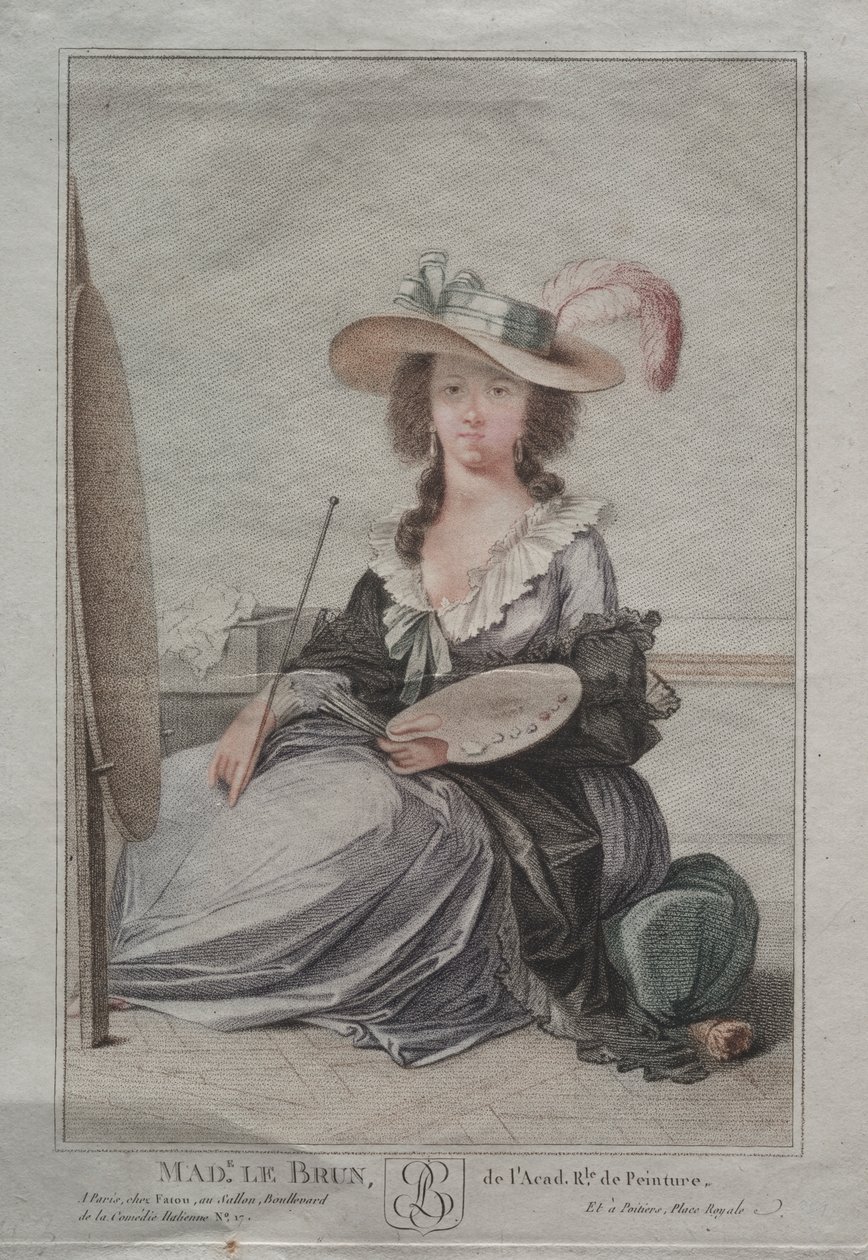 Pani Vigee Lebrun autorstwa Anonymous