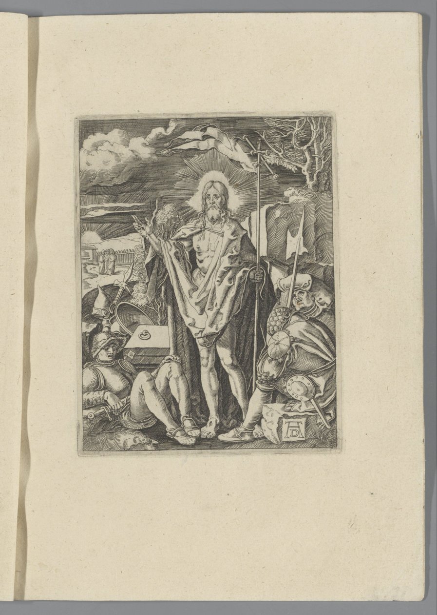 Powstanie Chrystusa Mała Przełęcz (tytuł serii) Passio Christi Ab Alberto Durer Figurka norymberska (tytuł serii) autorstwa Anonymous