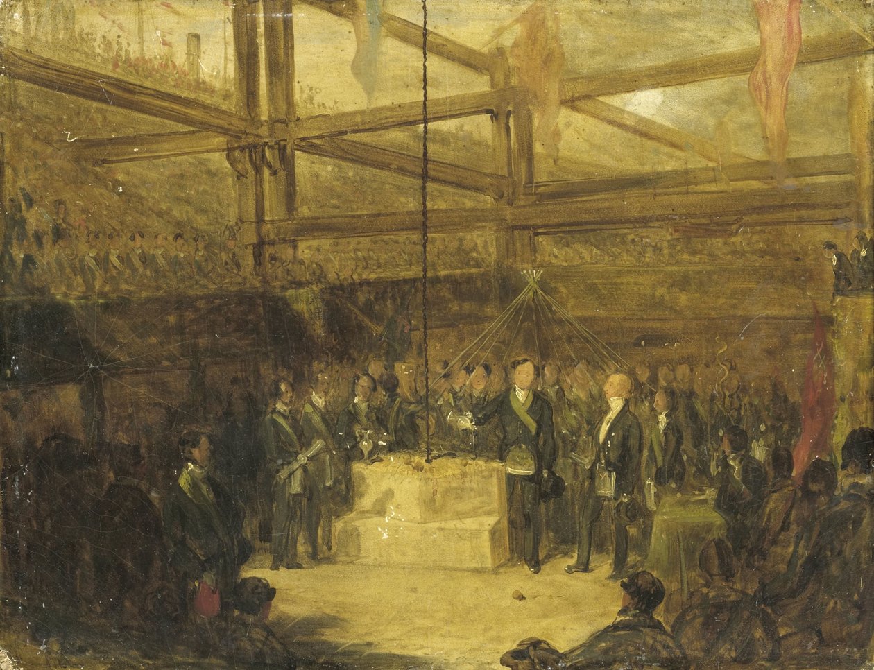 Ceremonia szkockich masonów autorstwa Anonymous