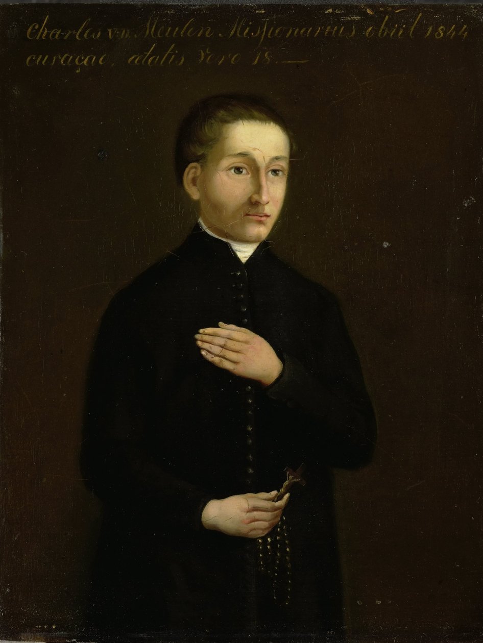 Portret Charlesa van der Meulena, misjonarza na Curaçao autorstwa Anonymous